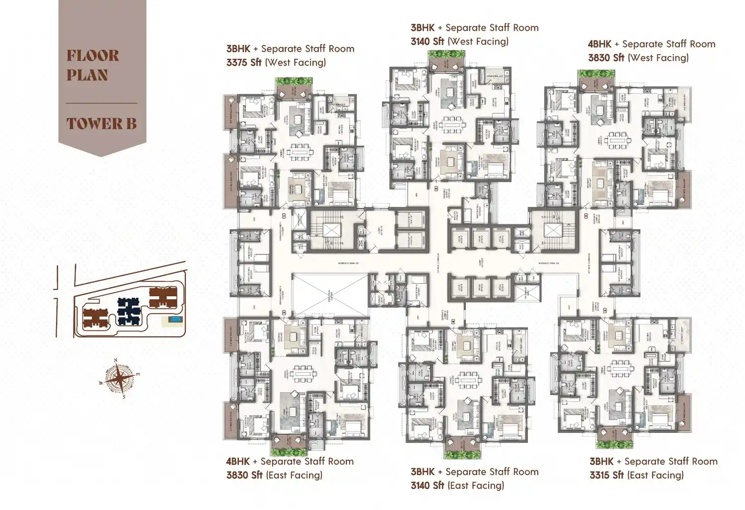 1 BHK floor plan Emperia Dombivli