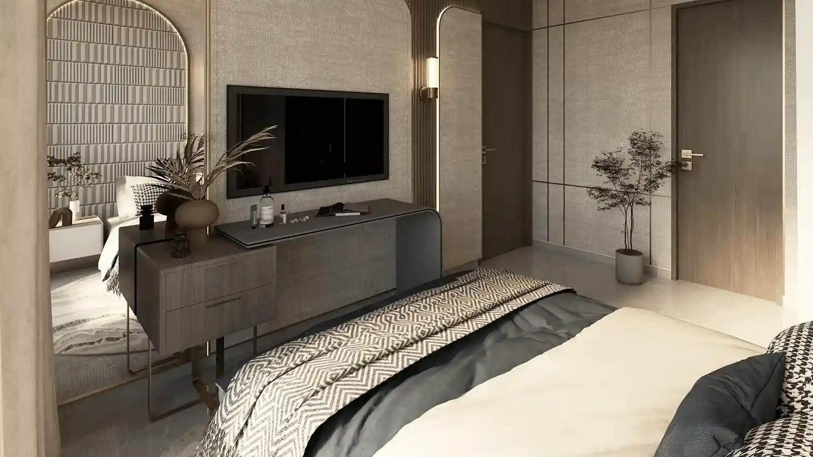 Master bedroom interior Emperia Dombivli Dombivli East