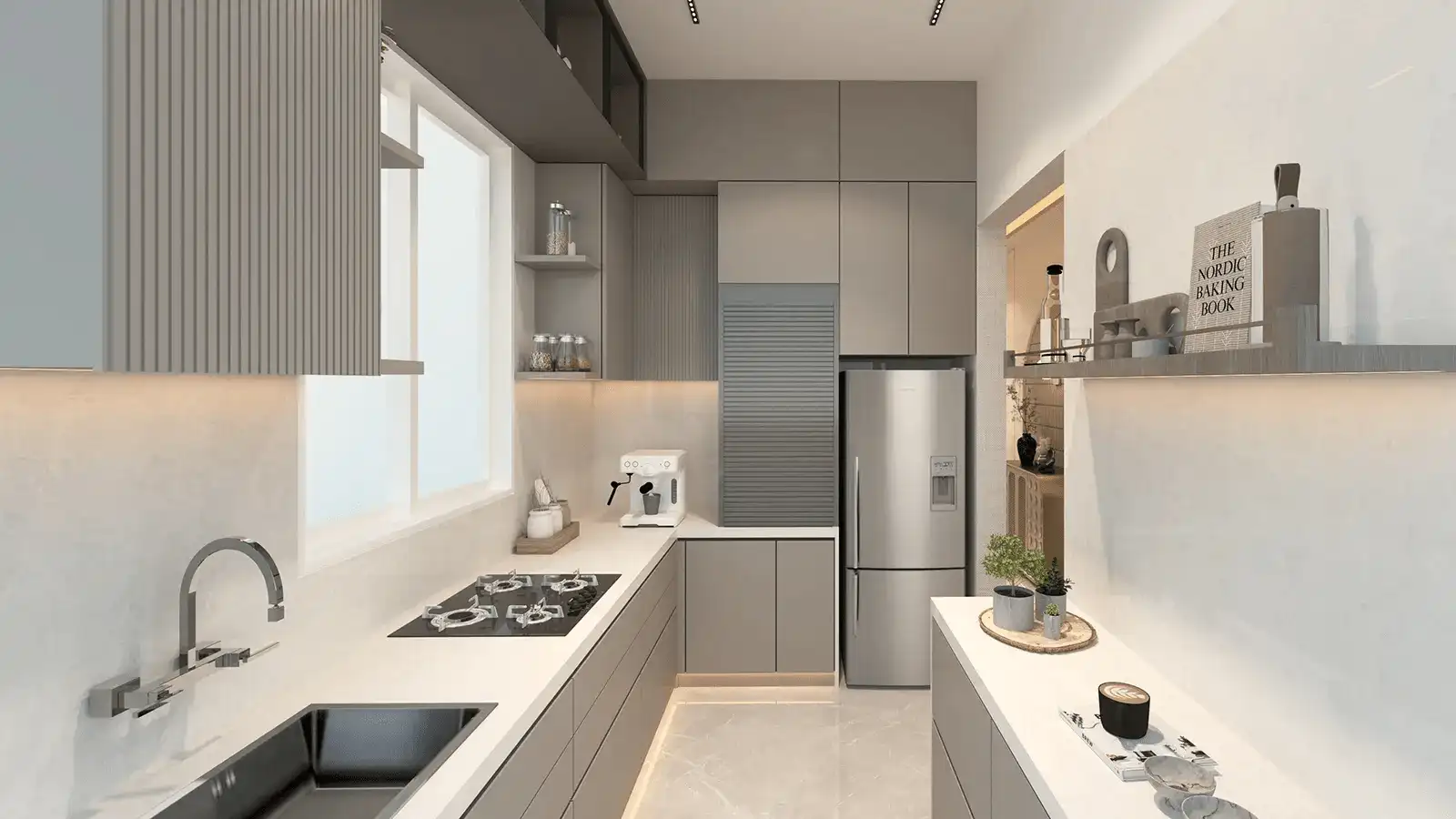 Modern modular kitchen design Emperia Dombivli Mumbai