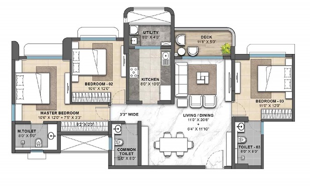 Runwal Garden City floor plan1