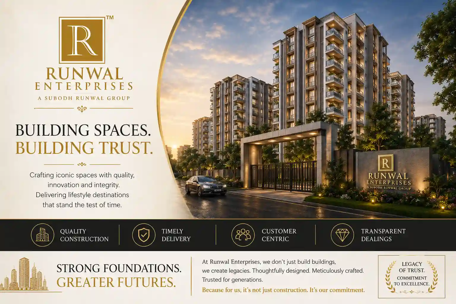 Runwal Realty official logo for Dombivli projects