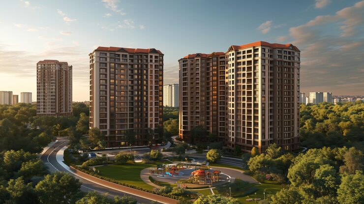 Swaminarayan City New Towers under construction residential projects in Dombivli West